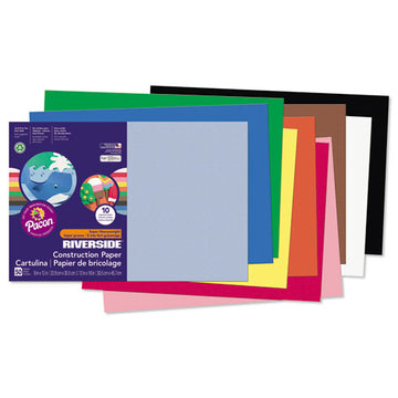 Pacon® Riverside Construction Paper, 76lb, 18 X 24, Green, 50-pack freeshipping - TVN Wholesale